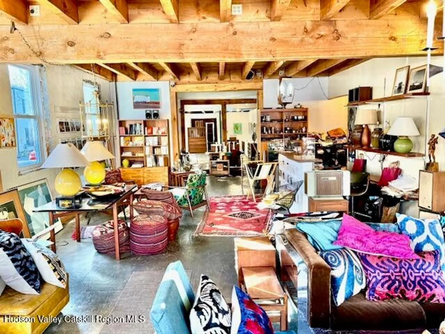 Ground-floor retail space viewed toward the storefront